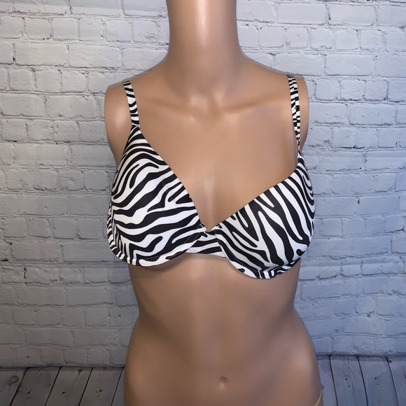 Gilligan & Omalley Zebra Print bra size 36B - Picture 2 of 8